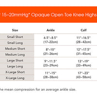 15-20mmHg* Sheer Knee Highs