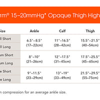 15-20mmHg* Women's Opaque Thigh Highs