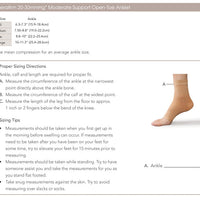 20-30mmHg* Open-Toe Anklets