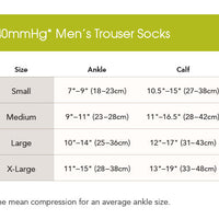 30-40mmHg* Men’s Trouser Socks
