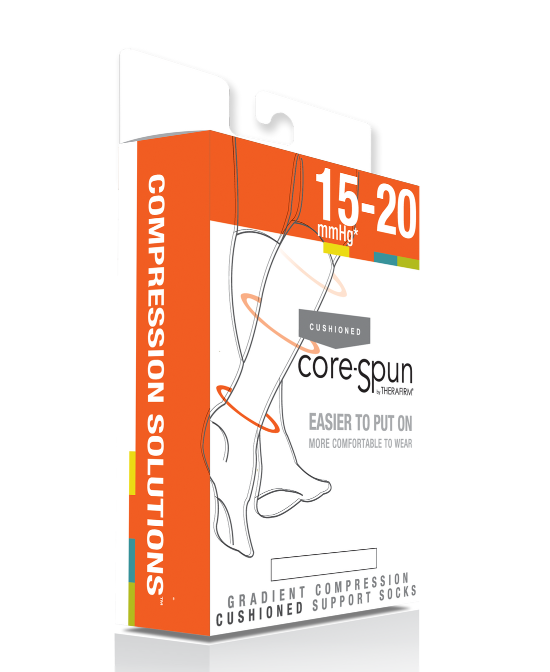 Corespun 15-20mmHg Knee High Unisex Socks Cushioned