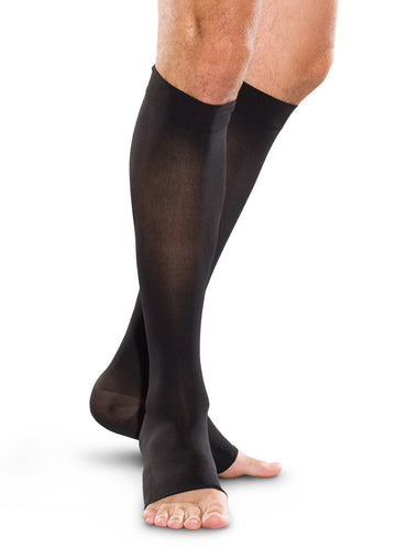 20-30mmHg* Sheer Open-Toe Thigh Highs