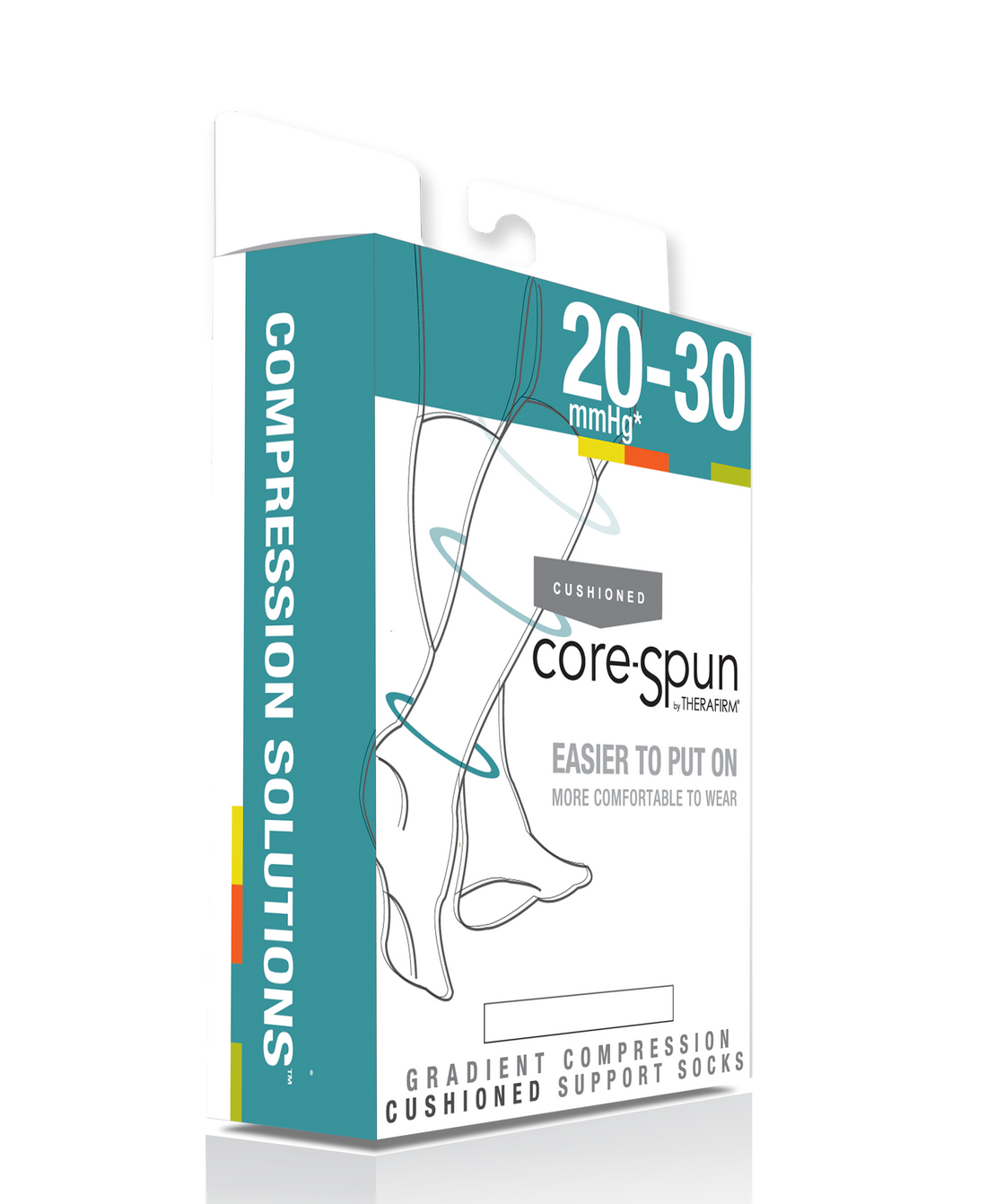 Corespun 20-30mmHg Knee High Unisex Socks Cushioned
