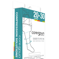 Corespun 20-30mmHg Knee High Unisex Socks X-Static