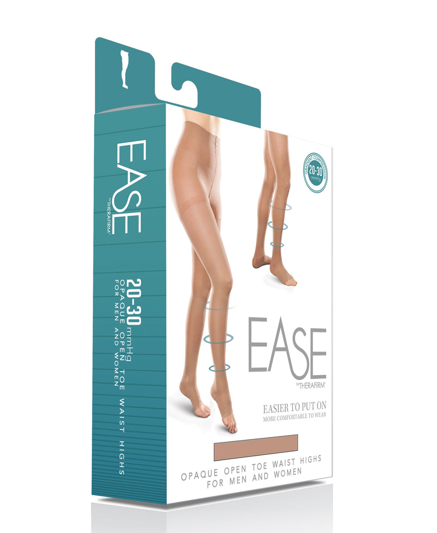 15-20mmHg*  Opaque Open-Toe Waist Highs