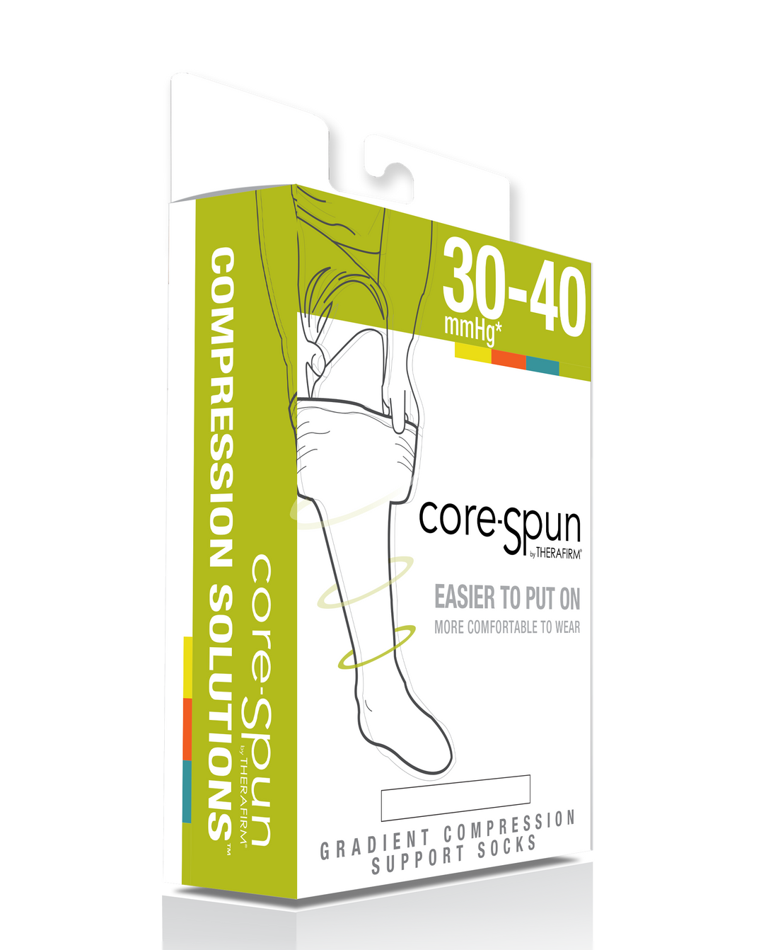 Corespun 30-40mmHg Knee High Unisex Socks X-Static