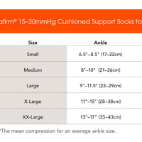 Corespun 15-20mmHg Knee High Unisex Socks Cushioned