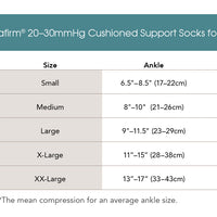 Corespun 20-30mmHg Knee High Unisex Socks Cushioned