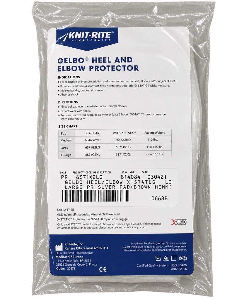 Gelbo Heel or Elbow Protector with X-Static