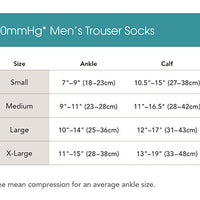 20-30mmHg*  Men's Trouser Socks