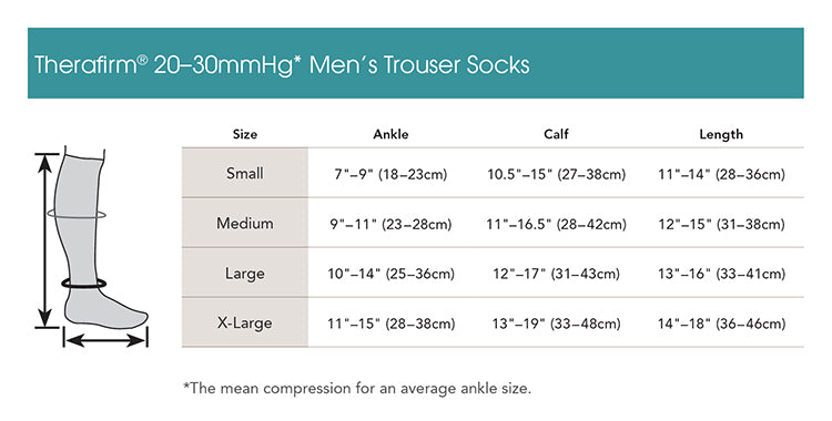 20-30mmHg*  Men's Trouser Socks