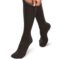 30-40mmHg*  Opaque Knee Highs With Silicone Band